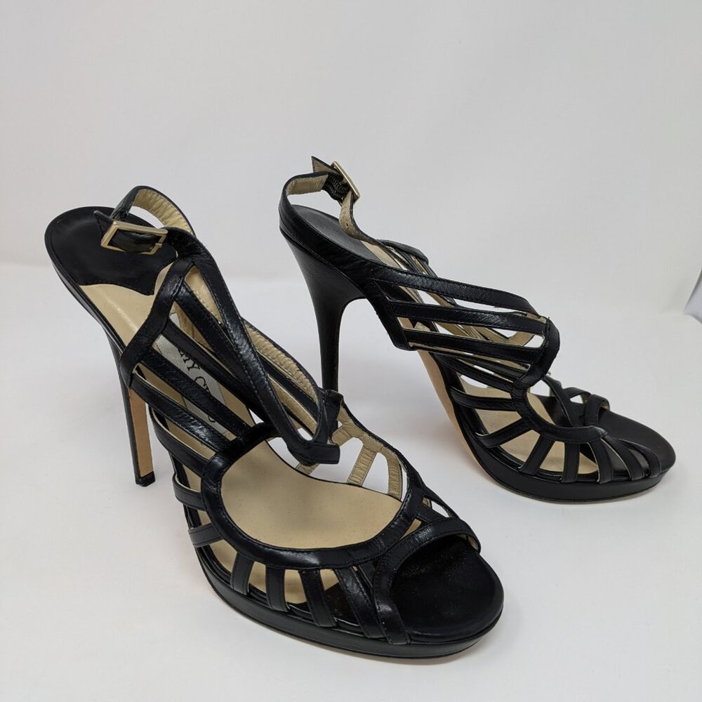 Jimmy Choo Black Sandal Heels Size 41